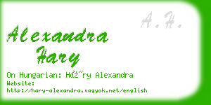 alexandra hary business card